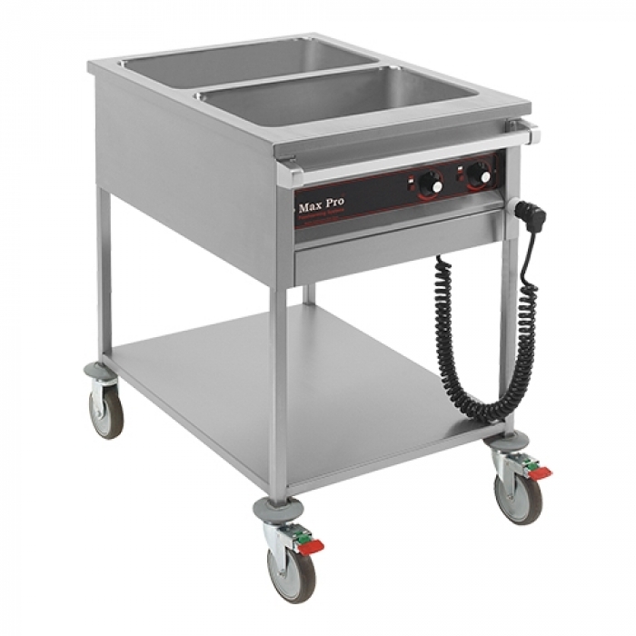 Bain Marie Wagen MaxPro 2xGN1/1 85x60x90cmh